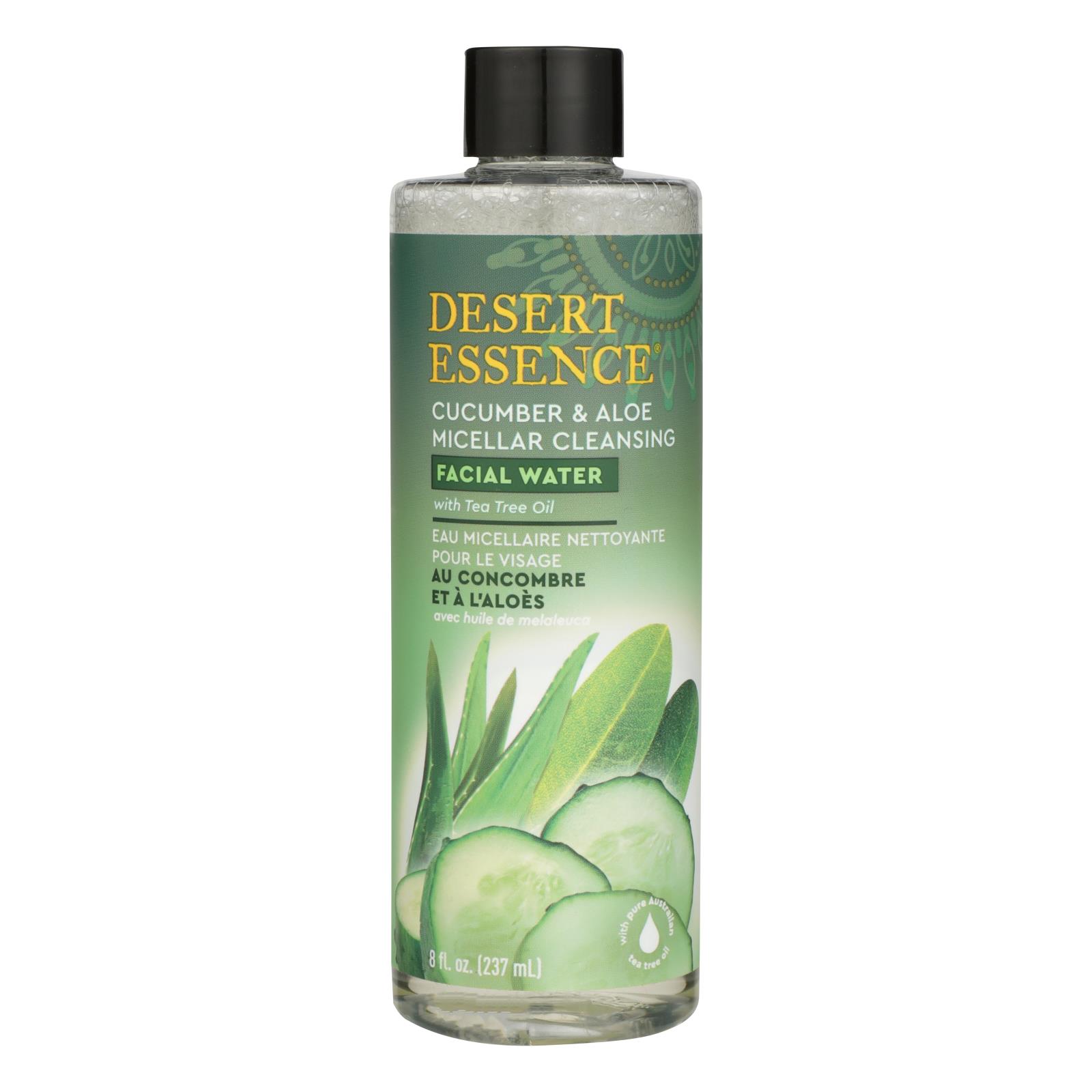 Desert Essence - Mclr Clnsg Fcl Water Cu/alo - 1 Each - 8 FZ