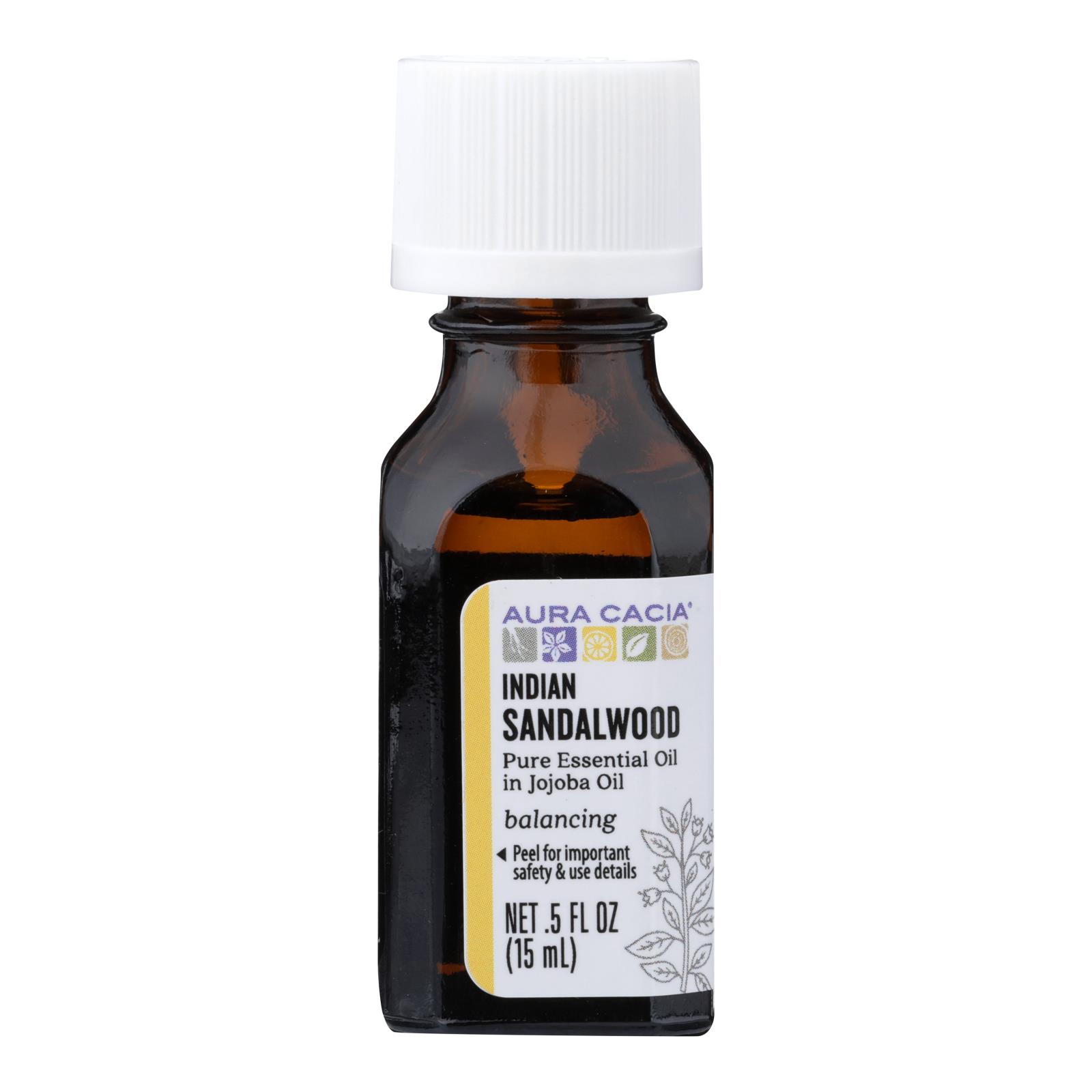 Aura Cacia - Ess Oil Indian Sandlewood - 1 Each - .5 FZ