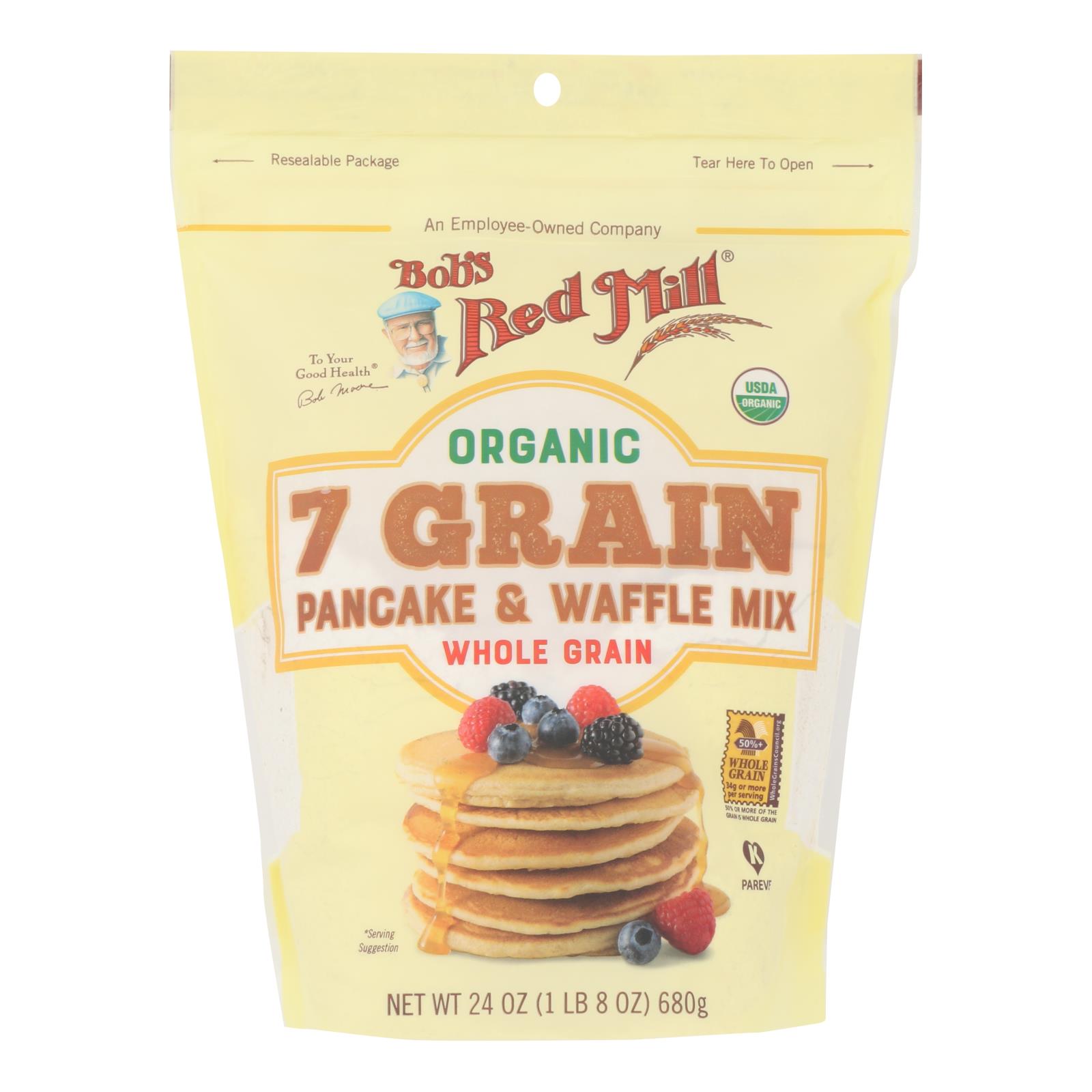 Bob's Red Mill - Pancake/waffle 7 Green - 4개 묶음상품 - 24 OZ