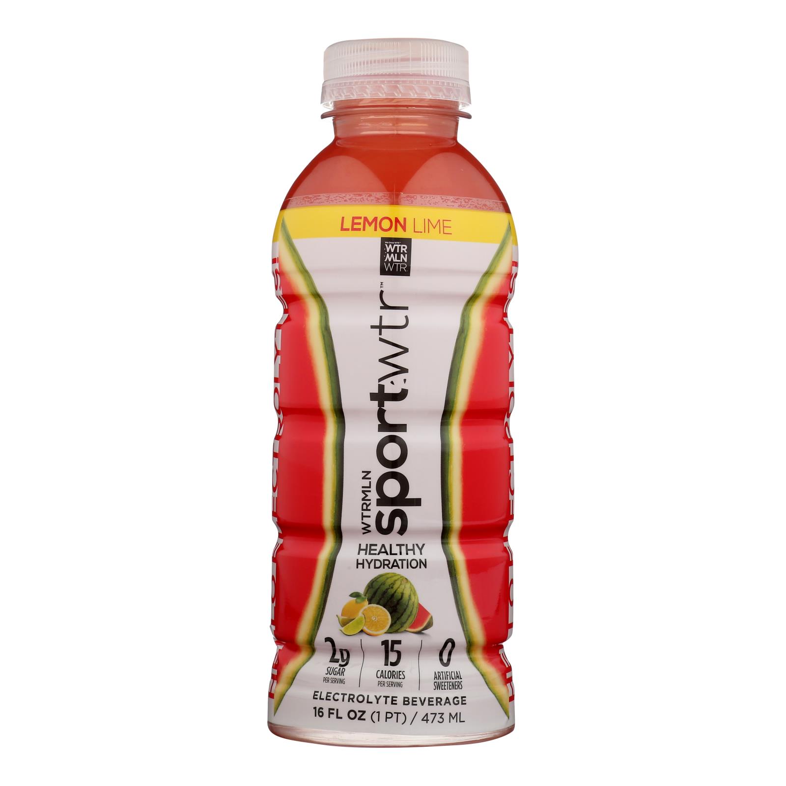 Wtrmln Sport Water - Water Sport Lemon Lime - Case of 12 - 16 FZ