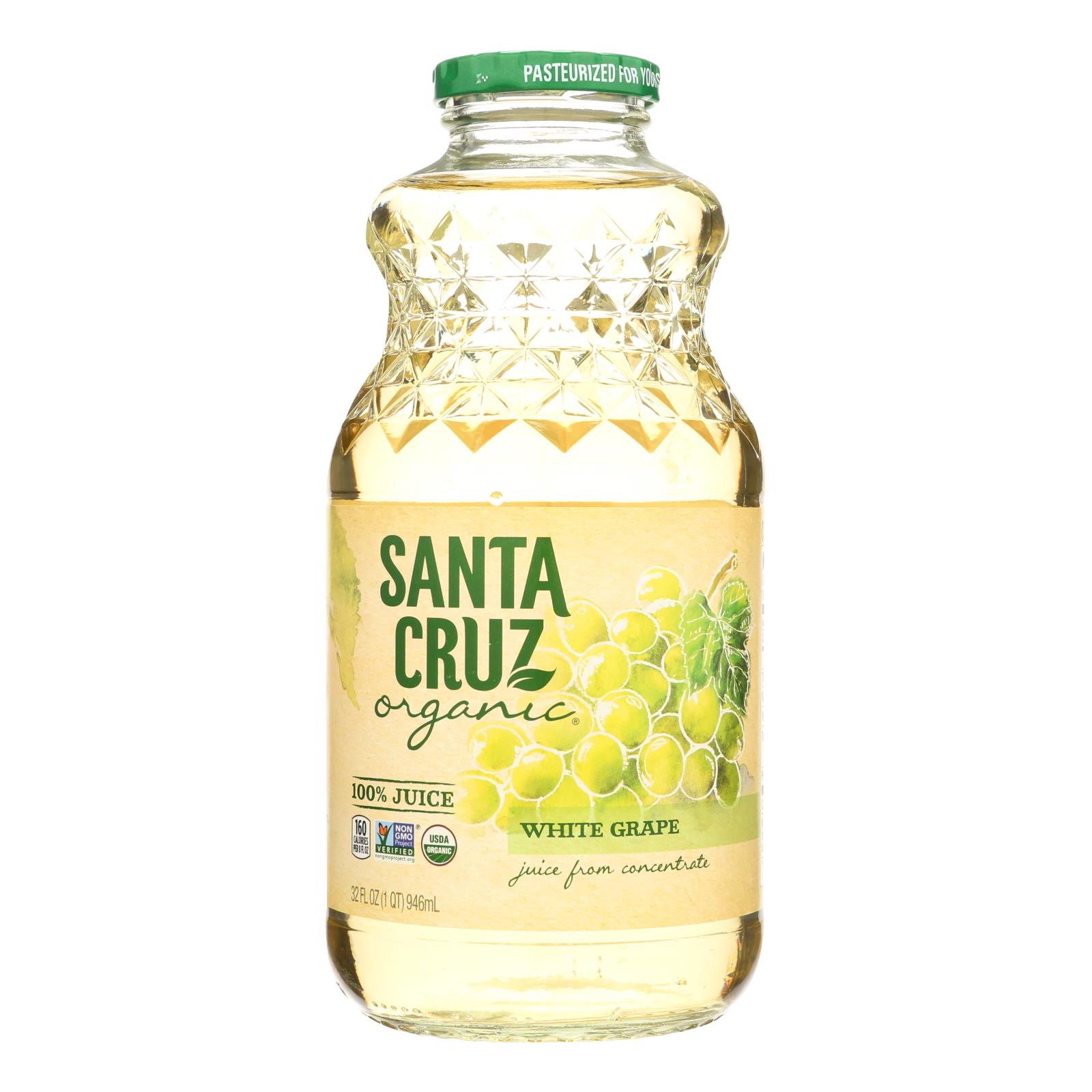 Santa Cruz Organic White Grape Juice - 6개 묶음상품 - 32 FZ