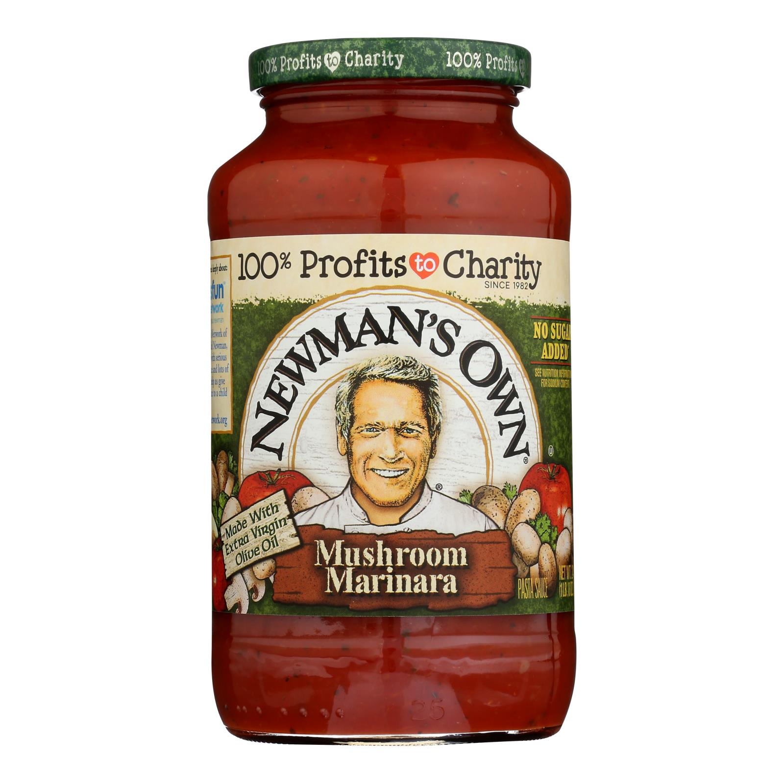 Newman's Own - Pasta Sauce Marnara W/mushroom - Case of 8 - 24 FZ