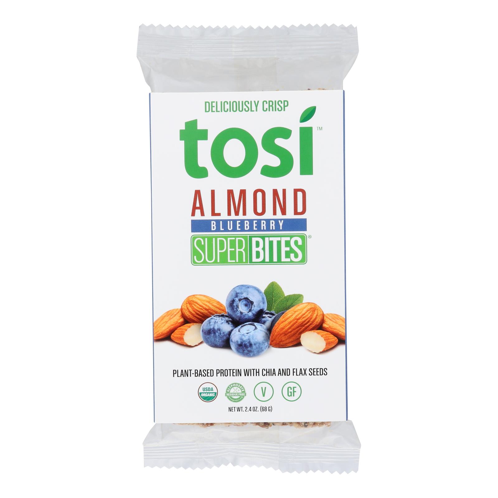 Tosi - Superbites Blbry Almond - Case of 12 - 2.4 OZ