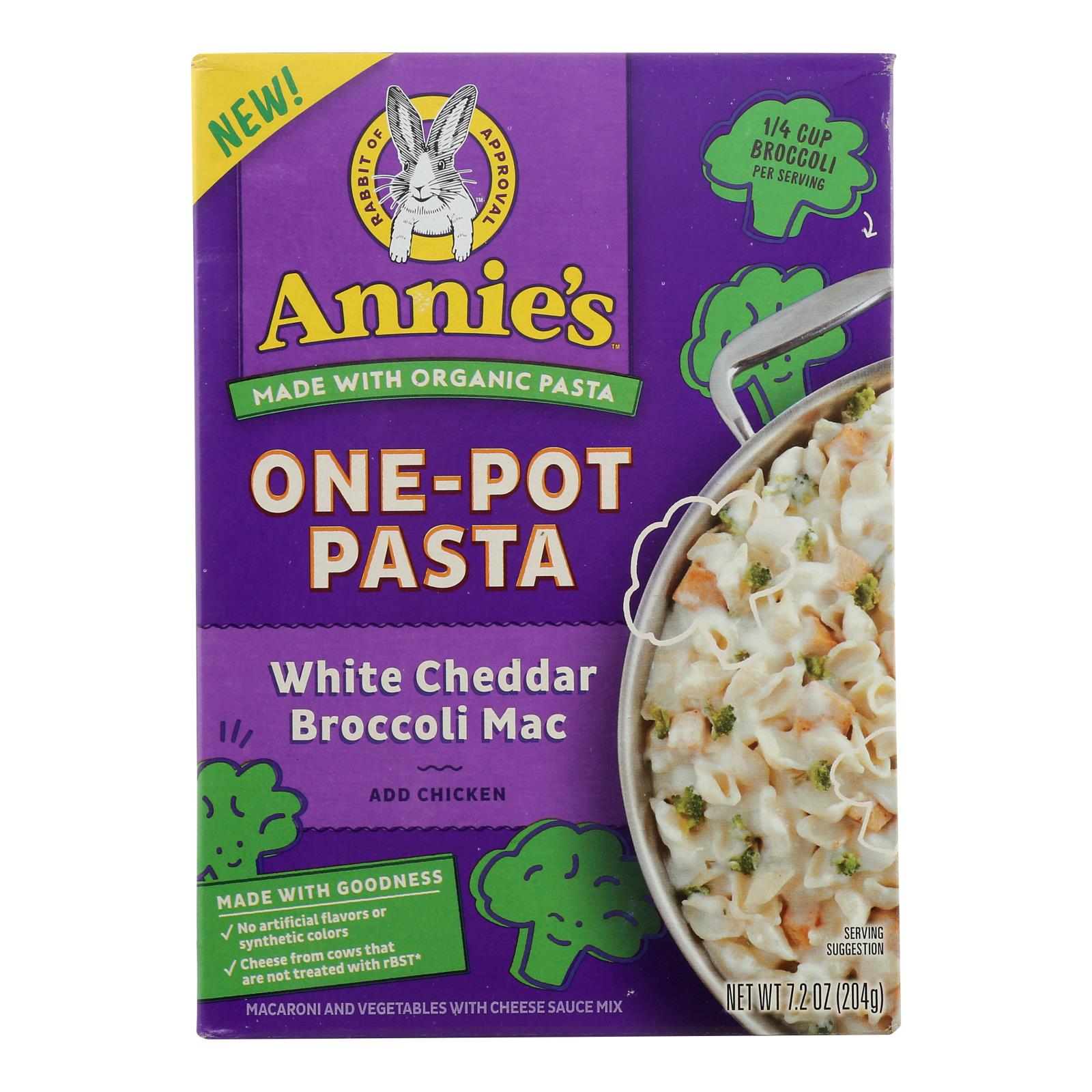 Annie's Homegrown - One Pot Psta Ched Brc - 8개 묶음상품 - 7.2 OZ