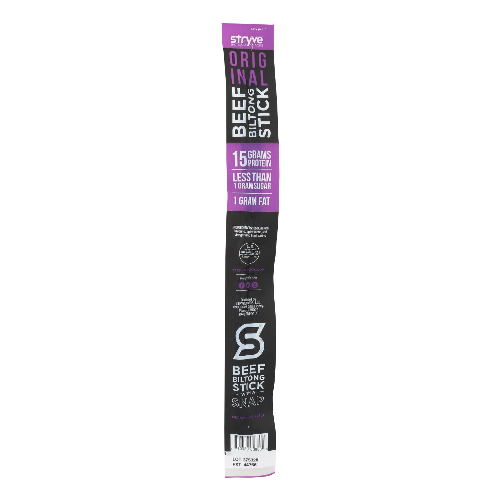 Stryve Foods - Beef Biltong Original - 12개 묶음상품 - 1 OZ