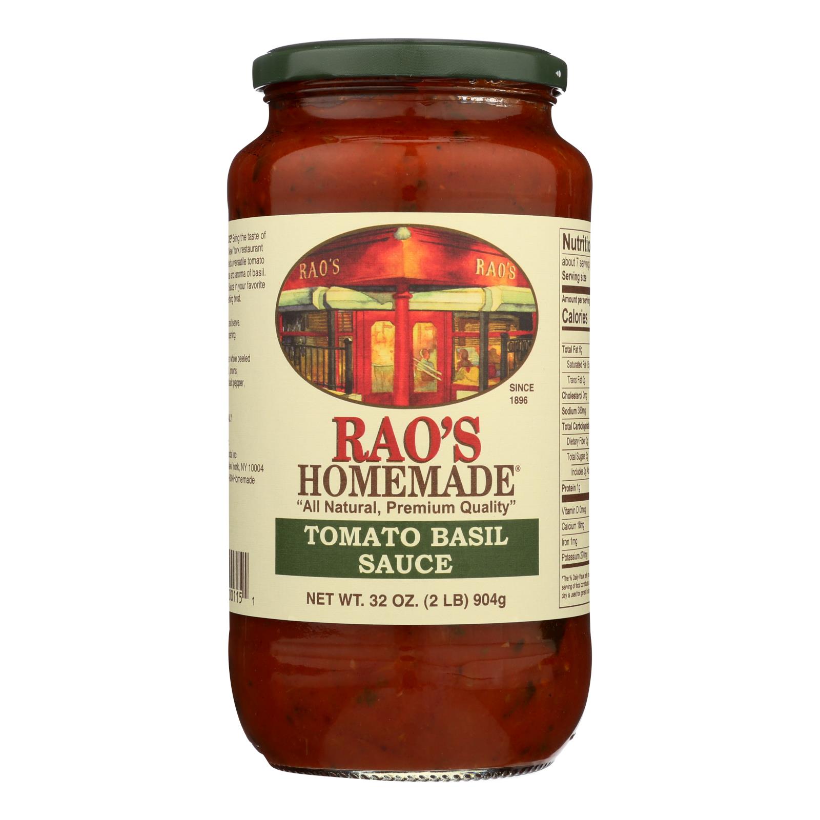 Rao's Tomato Basil Sauce - 6개 묶음상품 - 32 OZ