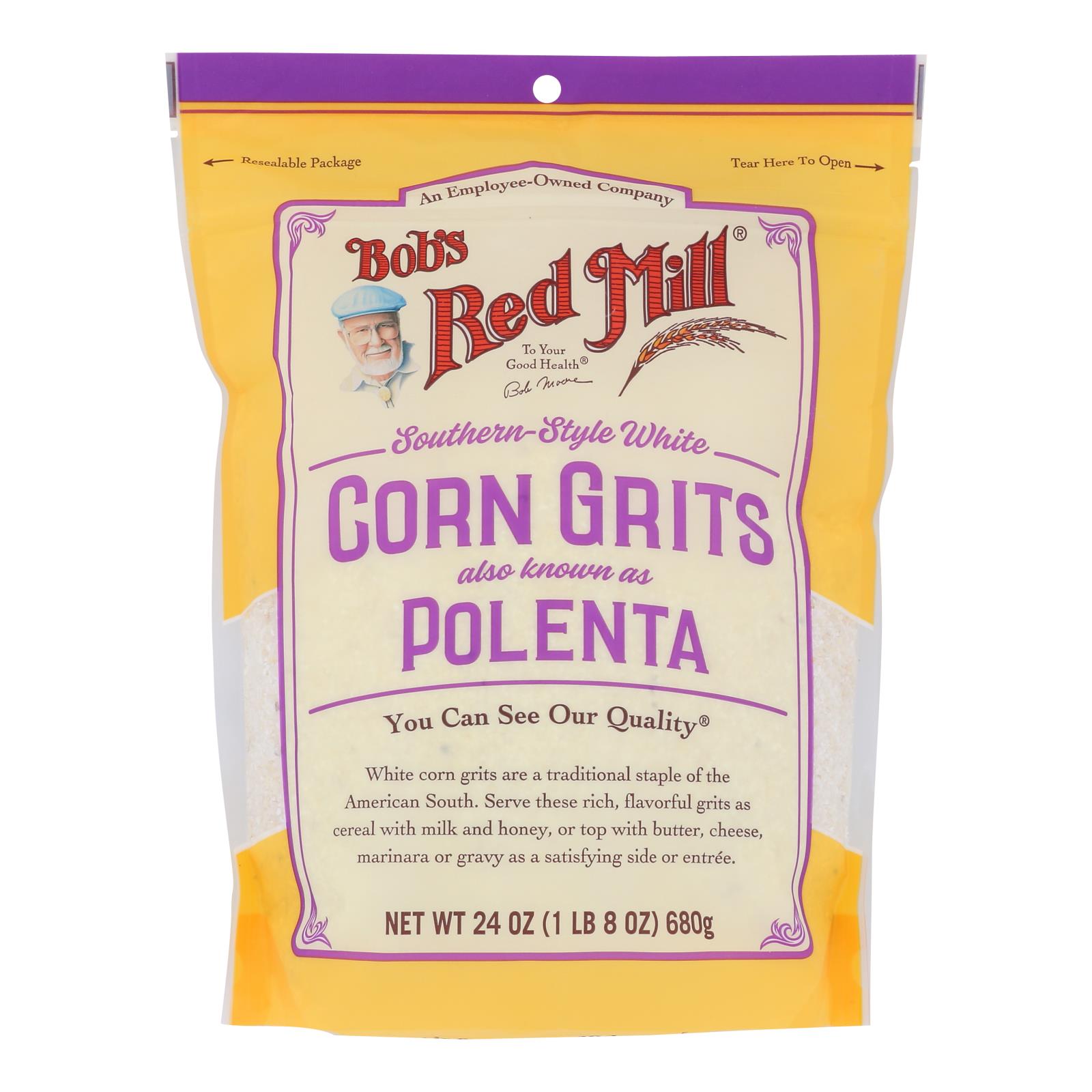 Bob's Red Mill - Grits White Corn - 4개 묶음상품 - 24 OZ