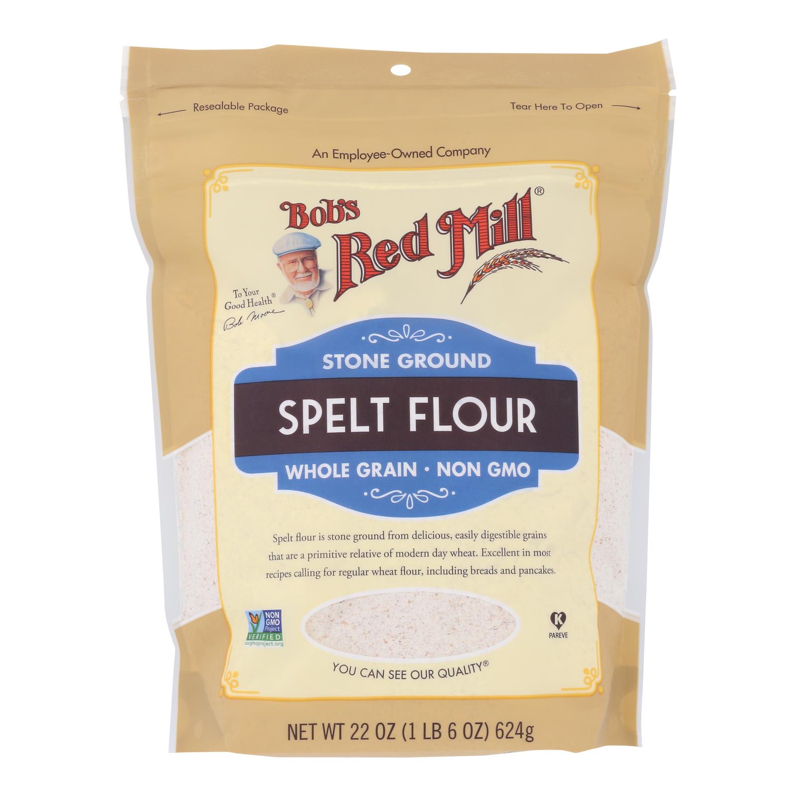 Bob's Red Mill - Flour Spelt - 4개 묶음상품 - 22 OZ
