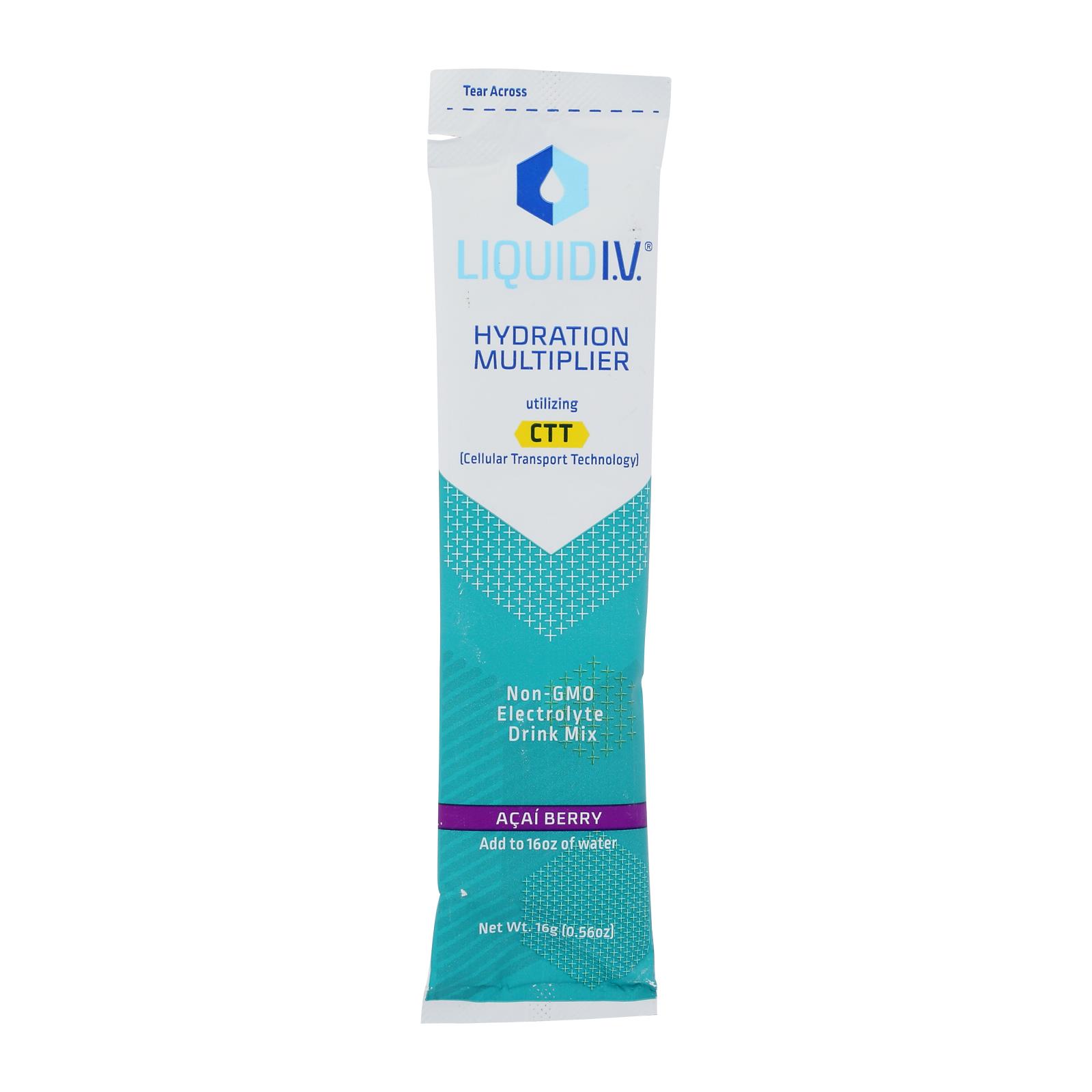 Liquid I.v. - Drink Mix Acai Berry Single - Case of 8 - .56 OZ