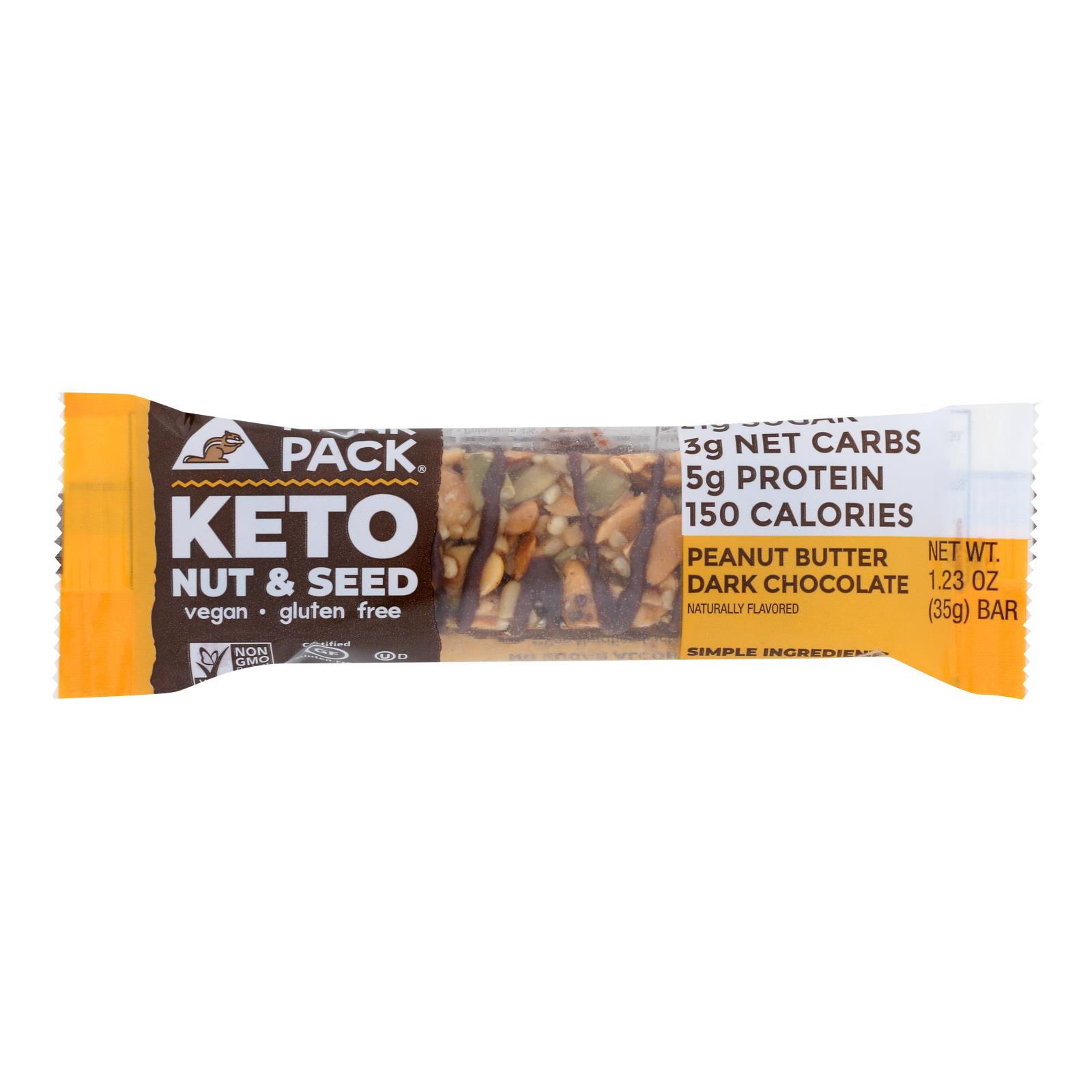 Munk Pack - Keto Nt&sd Peanut Butter Dark Chocolate - 12개 묶음상품 - 1.23 OZ