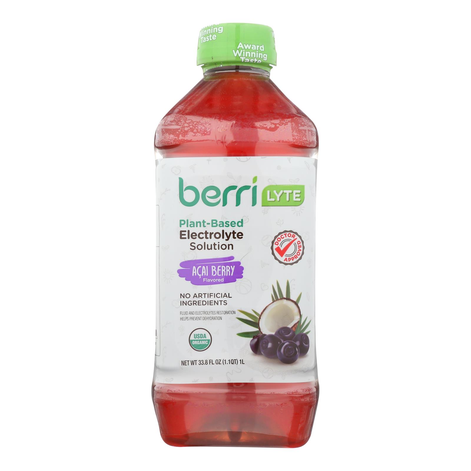 Berri Lyte - Juice Electro Acai - 6개 묶음상품 - 1 LTR