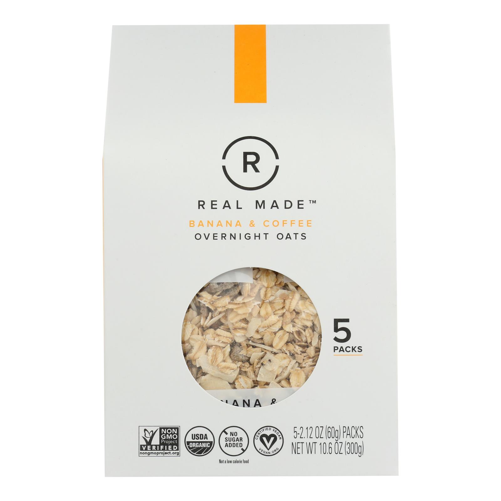 Real Made - Ovrnt Oat Ban Cof 5pk - 6개 묶음상품-10.6 OZ