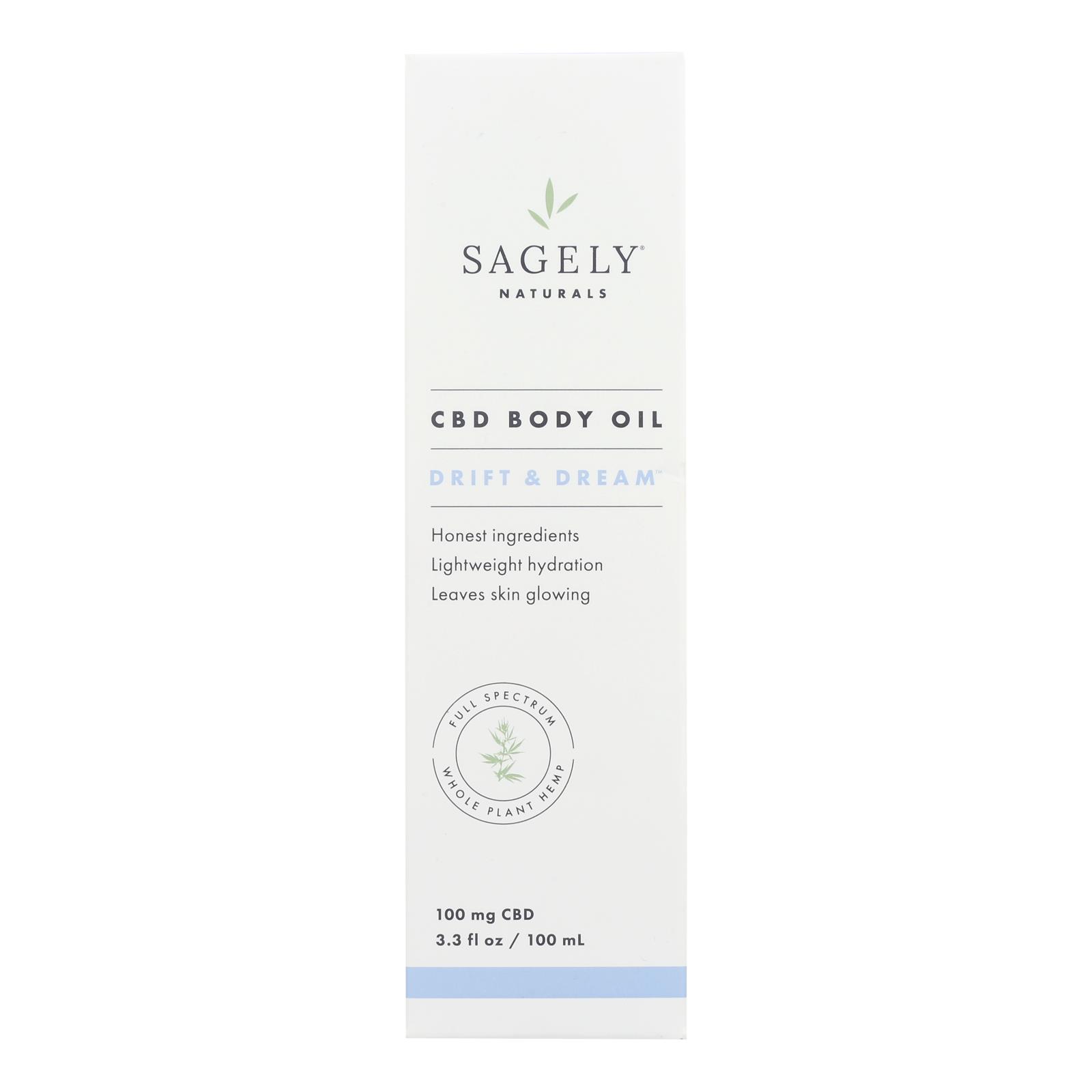 Sagely Naturals - Cbd Bdy Oil Drift/dream - EA of 1-3.3 FZ