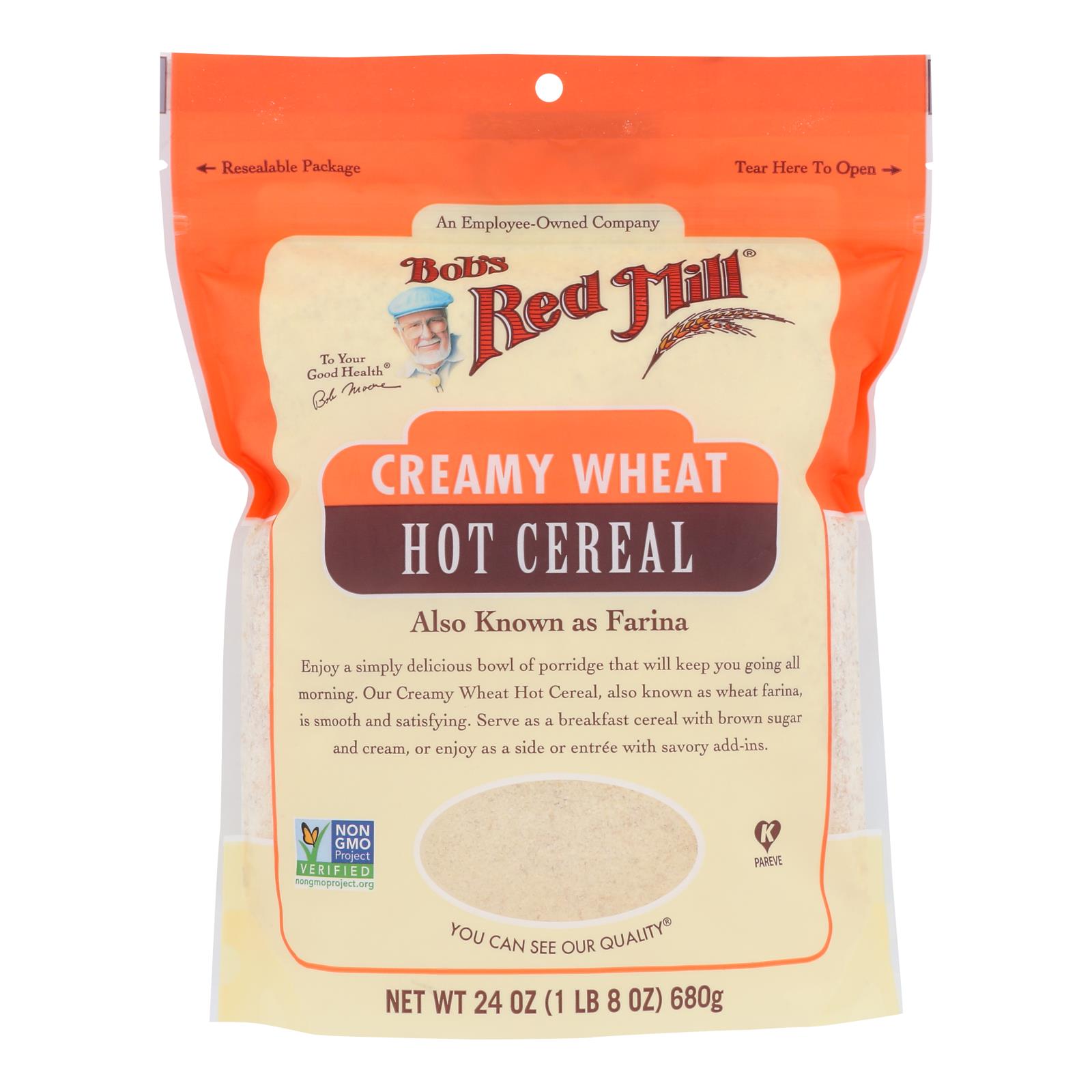Bob's Red Mill - Cereal Creamy Wheat Farin - Case of 4-24 OZ